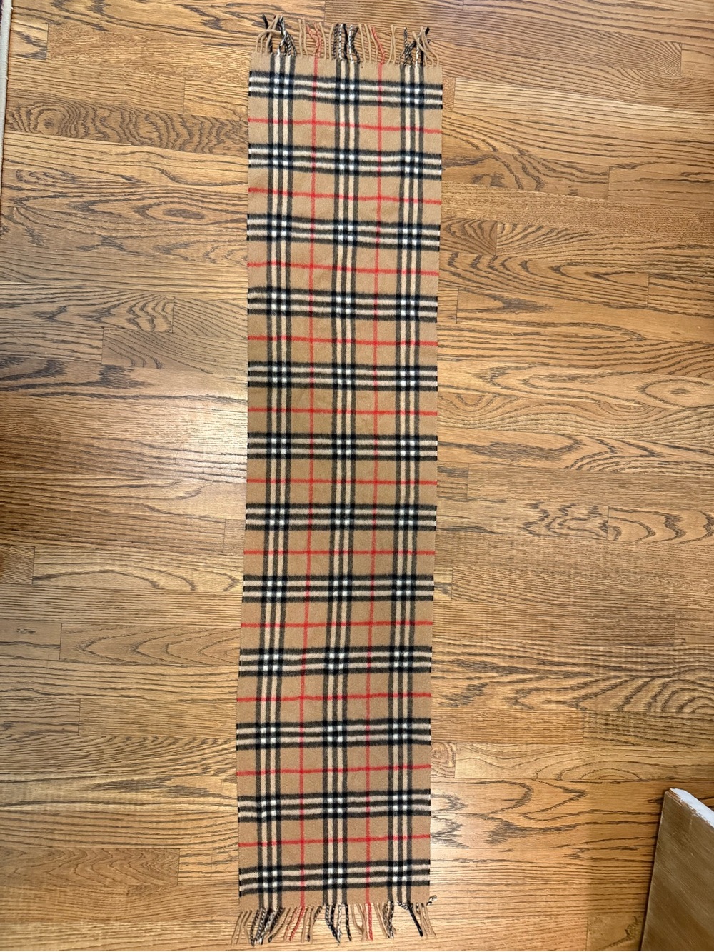 Authentic Burberry London 100% Cashmere Nova Check Classic Scarf Made in England